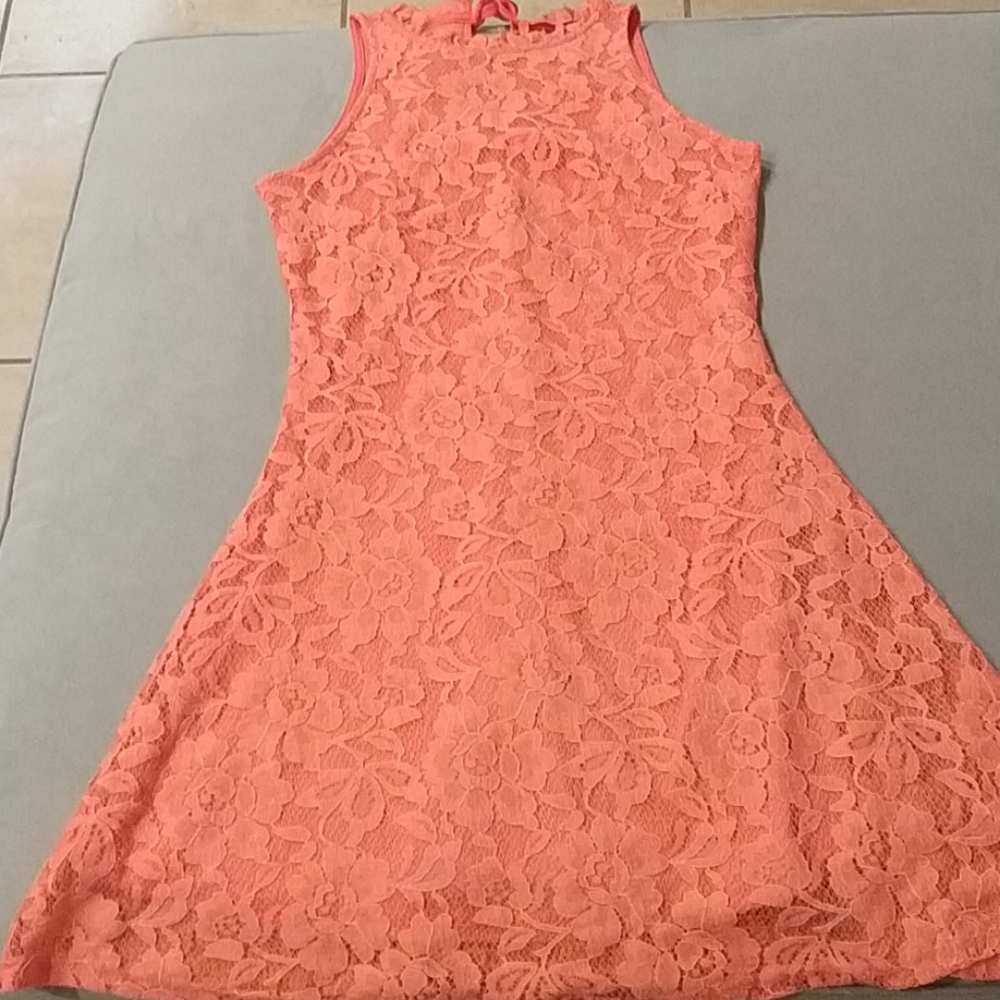 Zuleyka Rivera Coral dress